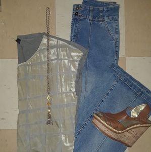Vtg wide leg jeans